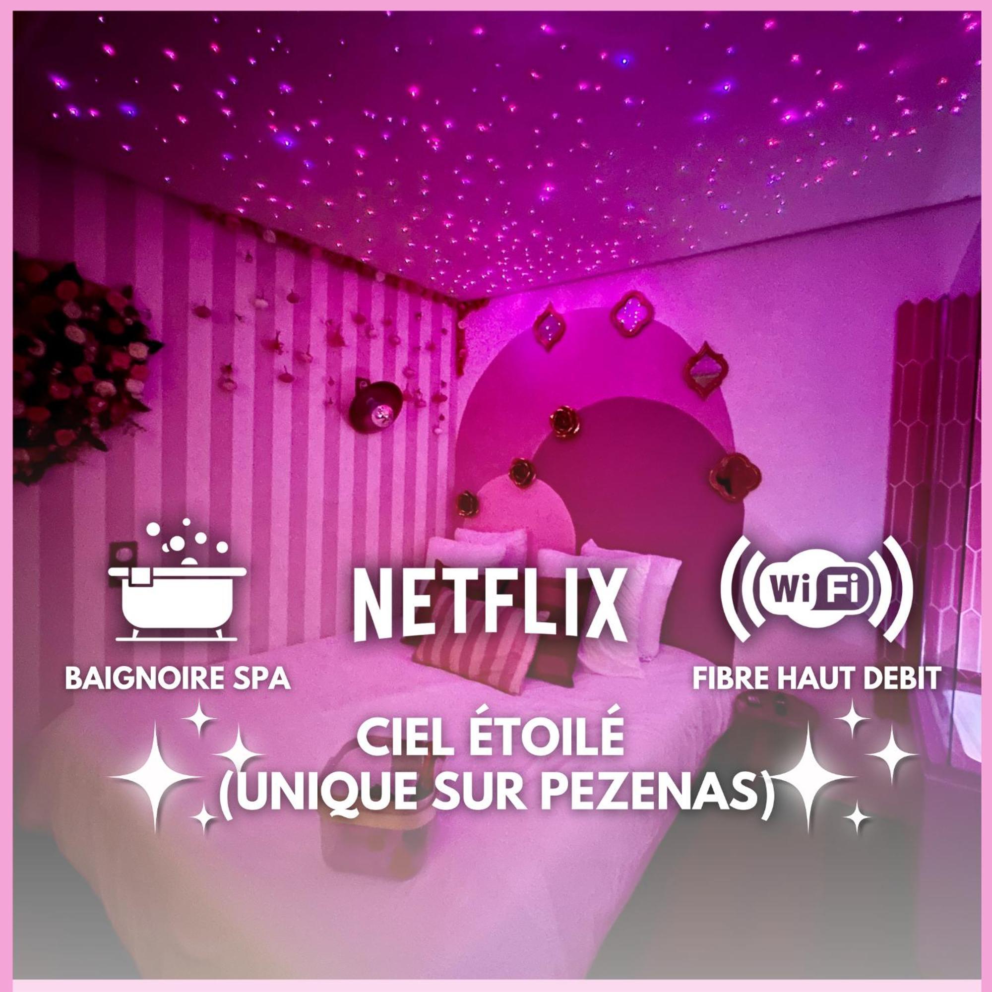 Romantic - Balneo - Ciel Etoile - Free Wifi - Netflix - Hyper Centre Pezenas